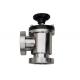 Small Vacuum Angle Valve  Flanged Non - Corrosive Gases Working Media