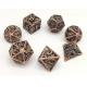 Portable Odorless Small Dice Set , Zinc Alloy Tiny Polyhedral Dice