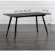 Black Color Smooth Foot European Style Kitchen Dining Table Leisure Coffee Table
