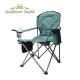 Luxury Support Folding Camping Fishing Lawn Chair Hard Arm High Back With Cooler Bag