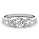 1.0 Carat 9K Silver Ring 925 Sterling Silver Material with Moissanite ODM