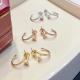 Natural Diamond 0.51 Carats Nail Earrings 18k Solid Gold Earrings VS GH