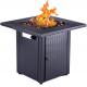 28 Inch Outdoor Square 50000 BTU Fire Pit With Patio Deck Garden Backyard