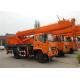 6 -8 Ton Hydraulic Truck Mounted Crane With 4 OutriggerTelescopic Boom 26M - 30M