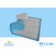 Blue / White Disposable Bed Pads , Incontinence Hospital Absorbent Pads