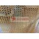 Gold Color Carbon Steel Chainmail Curtain For Coffee Shop Decoration