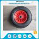 PP Rim Heavy Duty Rubber Wheels Red Color , 2PR All Terrain Caster Wheels OEM