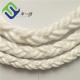 60mmx100m white PP monofilament 8 strand rope for ship mooring