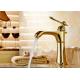 Luxury Style Gold Bathroom Faucet ROVATE Special Three Layers Construction