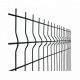 Commercial Galvanized Steel Fence , Triangle Curved Garden Fence Easy installation