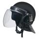 Police anti  riot helmet for safty protection with 2-3 convex  visor and gas mask hook