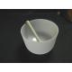 Frosted quartz crystal singing bowl for sound healing