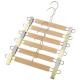 Solid Wooden Suit Hangers Craft Trousers Hanger Rack For Clothing Store
