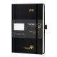 Student Vertical Layout Weekly Planner 2023 Leatherette Paper Ivory Paper Black