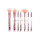 Flamboyant Handle Mass Level Makeup Brushes Tools Light Pink Ferrule