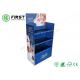 Customized Corrugated Carton Stand Foldable Cardboard Chocolate Floor Display Shelf