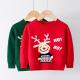 Wholesale Custom Winter Children's Pullovers Elk Snowflake ugly Christmas Sweater For Kids baby Christmas clothes