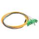 LC Ribbon Optical Fiber Pigtail 3.0mm SC / E2000 Connector Available