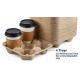 Biodegradable Disposable 8 - 32oz Cardboard Cup Holders
