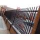 Used steel fencing black powder coated ornamental wrought iron fence