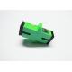 PBT Material Green SC APC singlemode Duplex Fiber Optic Adapter