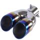 Blue Burnt 2.5in Inlet Auto Exhaust Tips For Automotive