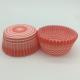 Decorative Red And White Striped Cupcake Liners , Muffin Baking Cups Jumbo Tool