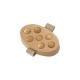 Natural Handheld Wooden Body Massager Customized For Body Relaxing