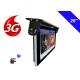 Android 3G / 4G Network Bus LCD Display Screen 1920 X 1080 Ceiling Mounted Installation