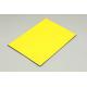Bright Yellow Exterior PE Aluminum Composite Panel 122cm X 244cm Waterproof Acp Paneling