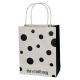 Dot Design Personalized Paper Shopping Bags , Promotional Paper Bags Offset Printing