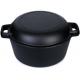 Pre Seasoned Cast Iron Skillet and 4.8L Double Dutch Oven Set