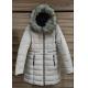 Breathable White Womens Reversible Padded Parka Strong Wear Resisting