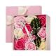 Artificial Rose Soap Flower Bouquet Boxes 14.5cm*14.5cm*7.5cm For Teachers