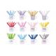 Biodegradable Dot Color Print Paper Party Straws Beverage Accessories