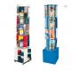 Fashion Rotating Magazine Rack , Mdf Wooden Open Book Display Stand
