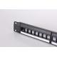 Network 19Inch 24Port RJ45 Blank Patch Panel Rack Patch Panels With Support Bar