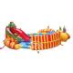 China dragon slide kids N adults giant inflatable water park with big castle for sale