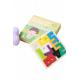 Safety Stacking Silicone Baby Toys Teether Puzzle ASTM F963 Standard With Size Is 15*15*3cm And Weight Is 220 Gram