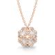 4 Clover 18K Gold Diamond Necklace 14.5mm 1.08 CT Womens