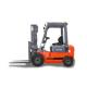 Red Color Easy To Operate Telescopic Diesel Forklift Truck Heavy Construction Machinery For Warehouse Garden Use .