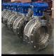 Triple Eccentric Offset Flanged Butterfly Valves Manual  Worm Gearbox PN16 25 40 Cast Steel Ductile