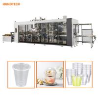 2KW Stack Servo PLC Disposable Cup Making Machine Rapid Mould Changing