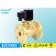 1  Flange Connect Directional Solenoid Valve , Brass Body Air Operated Solenoid Valve