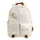 Beige Fashion School Bags Backpack Rucksack Casual Style 16.5 Inch Size