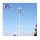 Round Monopole Telecommunications Tower Tapered Mast Galvanized With Working Platform