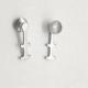 MFDS Safety Standard 10pcs/pk Dental Stainless Steel Orthodontic Bondable Double Hooks Lingual Buttons with Long Arm