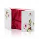 Luxurious Cardboard Gift Box Packaging Open Window Shape Box  with the Silk Cloth insert