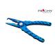 190mm Red / Blue Lightweight Aluminum Alloy Fishing Tools Pliers With Stainless Steel Jaws