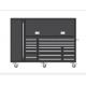 Conveniently Store Your Tools with this Black and Pink Rolling Metal Tool Box Cabinet